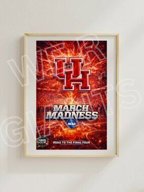 Houston Mens Basketball Sweet 16 Art Print 11" x 17" (road to final four)